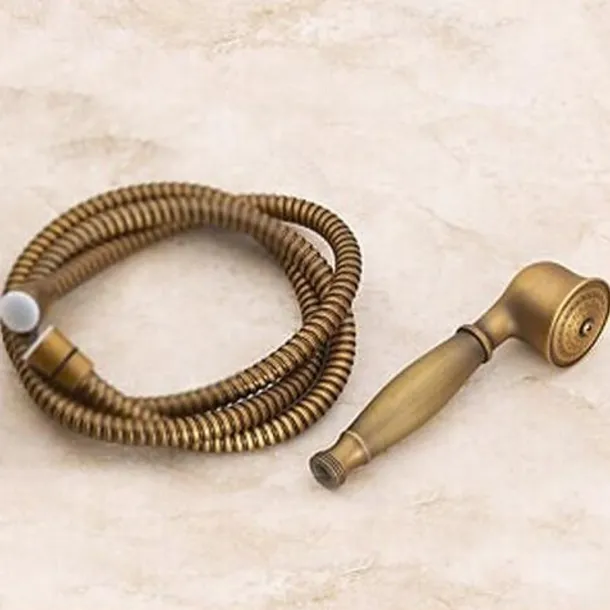 Antique Brass Faucet Accessory,Superior Quality Water Supply Hose,Faucet Handles & Controls