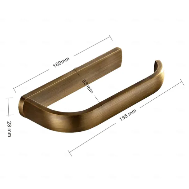 Antique Brass Toilet Roll Paper Holders,Towel Ring Hangers Bath Collection Set Wall Modern Mount