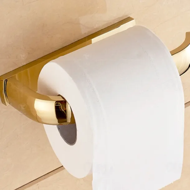 Antique Brass Toilet Roll Paper Holders,Towel Ring Hangers Bath Collection Set Wall Modern Mount