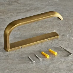 Antique Brass Toilet Roll Paper Holders,Towel Ring Hangers Bath Collection Set Wall Modern Mount
