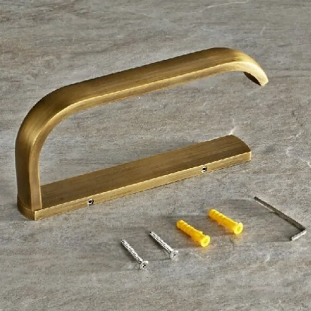 Antique Brass Toilet Roll Paper Holders,Towel Ring Hangers Bath Collection Set Wall Modern Mount