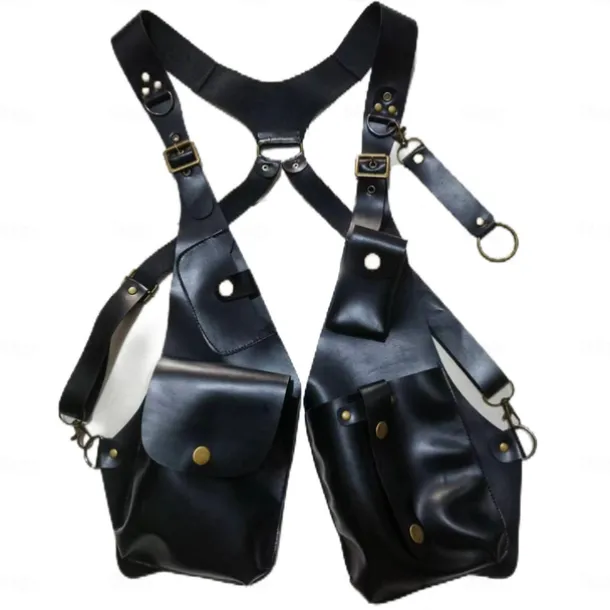 Anti-theft Harness Hidden Underarm Strap Wallet Holster Bag Faux Leather Double Shoulder Armpit Pocket Outdoors Sport Vest Accessories