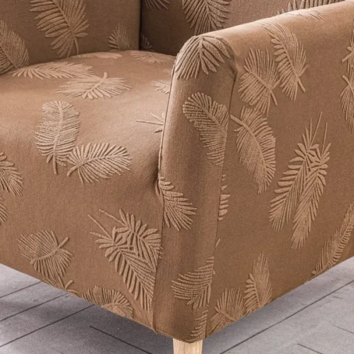 Armchair Cover Tub Chair Slipcover T-shaped Jacquard for Living Room Bedroom Office Elastic Single Sofa Covers Home Bar Counter