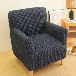 Armchair Cover Tub Chair Slipcover T-shaped Jacquard for Living Room Bedroom Office Elastic Single Sofa Covers Home Bar Counter