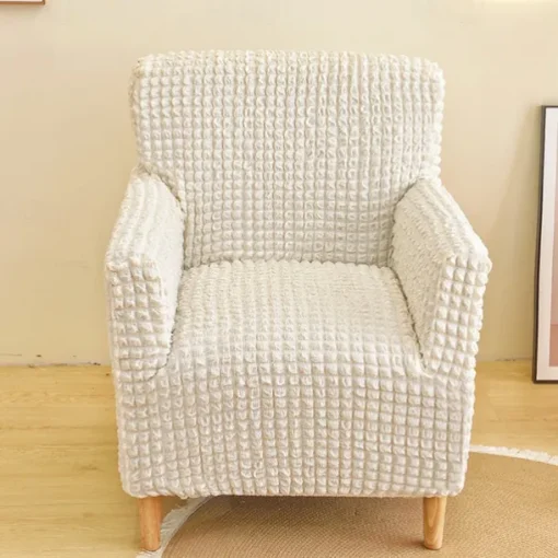 Armchair Cover Tub Chair Slipcover T-shaped Jacquard for Living Room Bedroom Office Elastic Single Sofa Covers Home Bar Counter