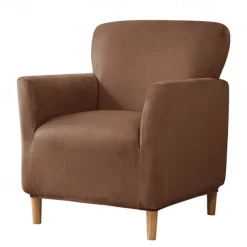 Armchair Slipcover,Stretch Velvet Armchair Cover Soft Chair Covers with Arms for Living Room Furniture Protector