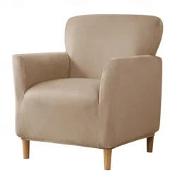 Armchair Slipcover,Stretch Velvet Armchair Cover Soft Chair Covers with Arms for Living Room Furniture Protector
