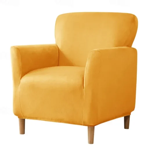 Armchair Slipcover,Stretch Velvet Armchair Cover Soft Chair Covers with Arms for Living Room Furniture Protector