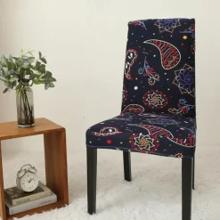 Arrival Super Fit Stretch Removable Washable Short Dining Chair Protector Cover Seat Slipcover for Hotel Dining Room Ceremony Banquet Wedding Party