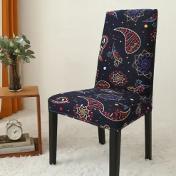 Arrival Super Fit Stretch Removable Washable Short Dining Chair Protector Cover Seat Slipcover for Hotel Dining Room Ceremony Banquet Wedding Party