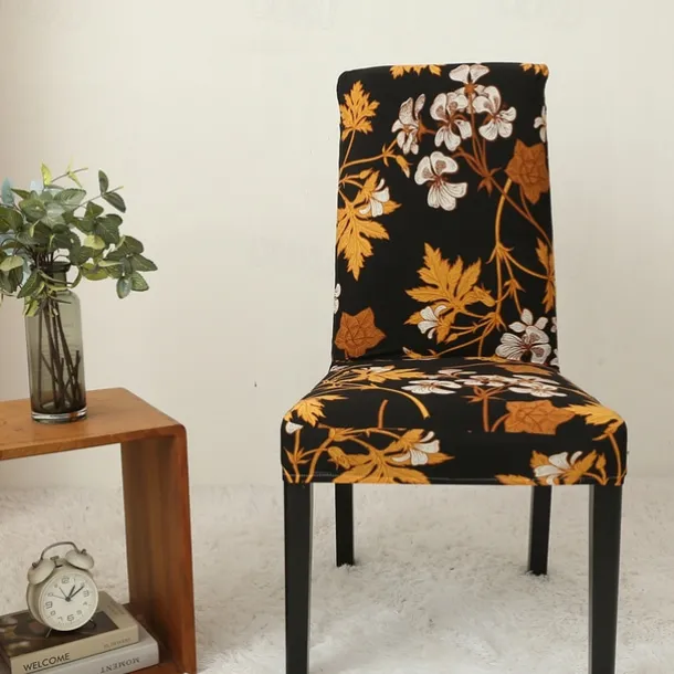 Arrival Super Fit Stretch Removable Washable Short Dining Chair Protector Cover Seat Slipcover for Hotel Dining Room Ceremony Banquet Wedding Party