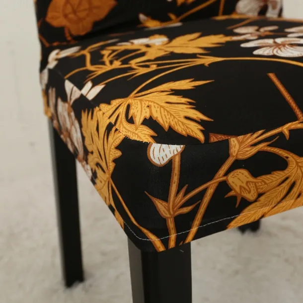 Arrival Super Fit Stretch Removable Washable Short Dining Chair Protector Cover Seat Slipcover for Hotel Dining Room Ceremony Banquet Wedding Party