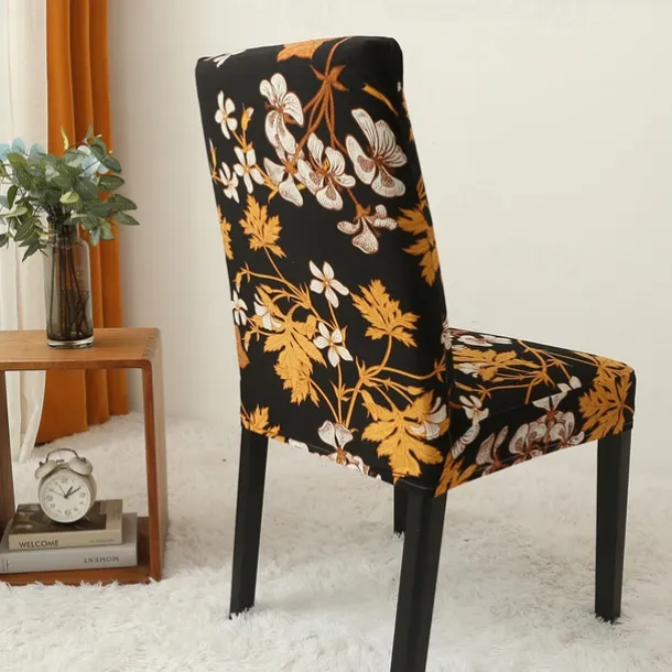 Arrival Super Fit Stretch Removable Washable Short Dining Chair Protector Cover Seat Slipcover for Hotel Dining Room Ceremony Banquet Wedding Party