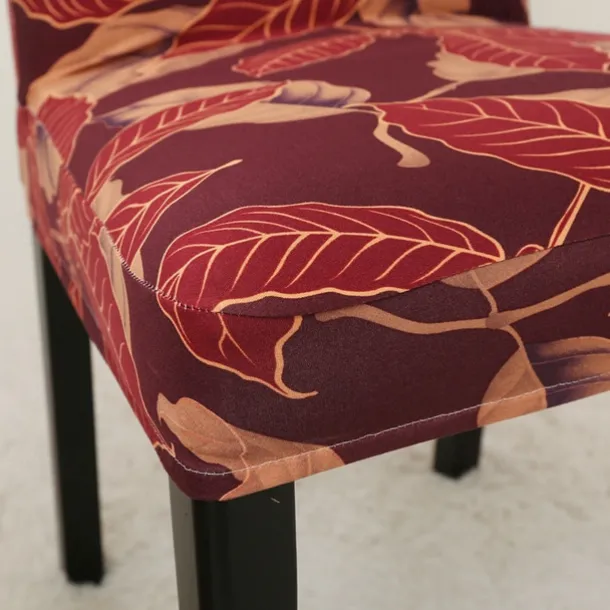 Arrival Super Fit Stretch Removable Washable Short Dining Chair Protector Cover Seat Slipcover for Hotel Dining Room Ceremony Banquet Wedding Party