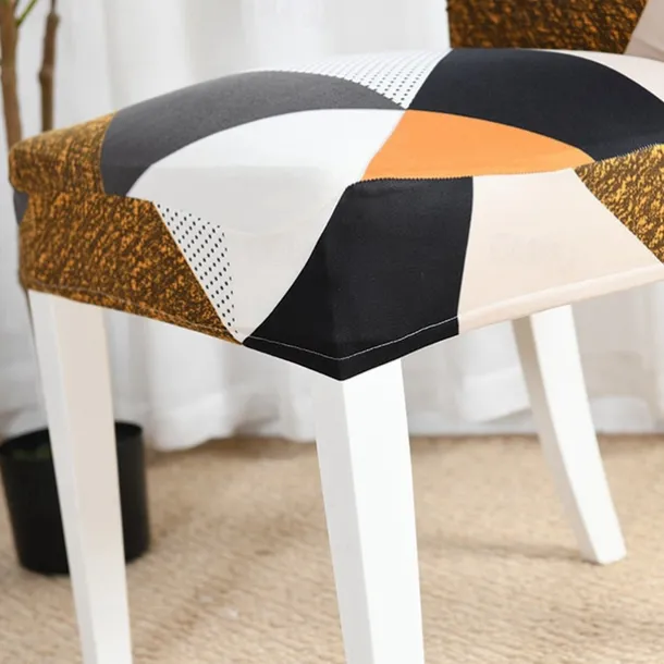 Arrival Super Fit Stretch Removable Washable Short Dining Chair Protector Cover Seat Slipcover for Hotel Dining Room Ceremony Banquet Wedding Party