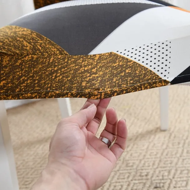 Arrival Super Fit Stretch Removable Washable Short Dining Chair Protector Cover Seat Slipcover for Hotel Dining Room Ceremony Banquet Wedding Party