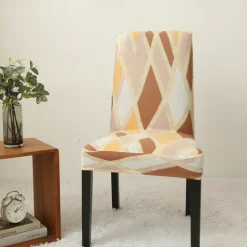 Arrival Super Fit Stretch Removable Washable Short Dining Chair Protector Cover Seat Slipcover for Hotel Dining Room Ceremony Banquet Wedding Party