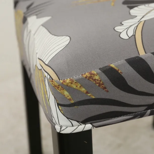 Arrival Super Fit Stretch Removable Washable Short Dining Chair Protector Cover Seat Slipcover for Hotel Dining Room Ceremony Banquet Wedding Party