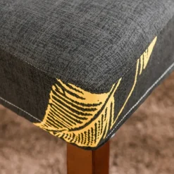 Arrival Super Fit Stretch Removable Washable Short Dining Chair Protector Cover Seat Slipcover for Hotel Dining Room Ceremony Banquet Wedding Party