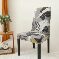 Arrival Super Fit Stretch Removable Washable Short Dining Chair Protector Cover Seat Slipcover for Hotel Dining Room Ceremony Banquet Wedding Party