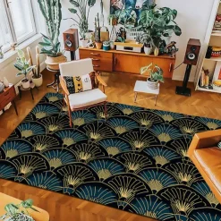 Art Deco Area Rug Kitchen Mat Non-Slip Oil Proof Floor Mat Livingroom Rug Indoor Outdoor Mat Bedroom Decor Bathroom Mat Entrance Rug Door Mat