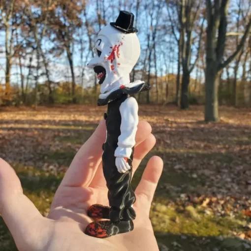 Art The Clown Figure Terrifier Statue Horror Movie Action Figures Killer Clown Bust Sculpture Terrify Merch Collectible Home Office Garden Decor