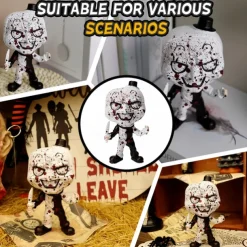 Art The Clown Figure Terrifier Statue Horror Movie Action Figures Killer Clown Bust Sculpture Terrify Merch Collectible Home Office Garden Decor