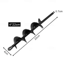 Auger Drill Bit Garden Spiral Hole Drill,Easy Planter Bulb & Bedding Plant Augers -Earth Auger Bit Post Or Umbrella Hole Digger For 3/8