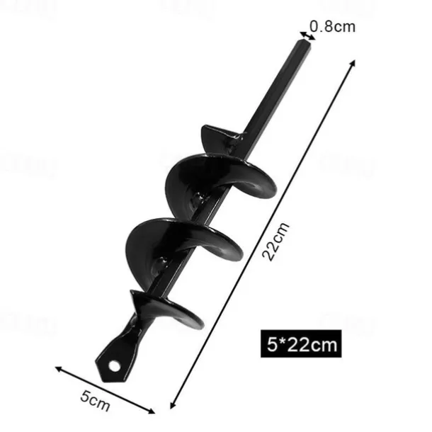 Auger Drill Bit Garden Spiral Hole Drill,Easy Planter Bulb & Bedding Plant Augers -Earth Auger Bit Post Or Umbrella Hole Digger For 3/8" Hex Drive Drill