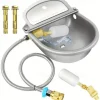Automatic Pet Water Fountain - 304 Stainless Steel, Large Capacity Dispenser for Dogs, Outdoor Trough for Livestock, Chicken, Cow, Horse