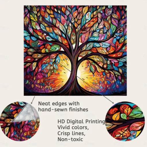 Autumn Forest Scenery Tapestry Wall Art Large Tapestry Wall Decoration Photography Background Blanket Curtain Home Bedroom Living Room Decoration