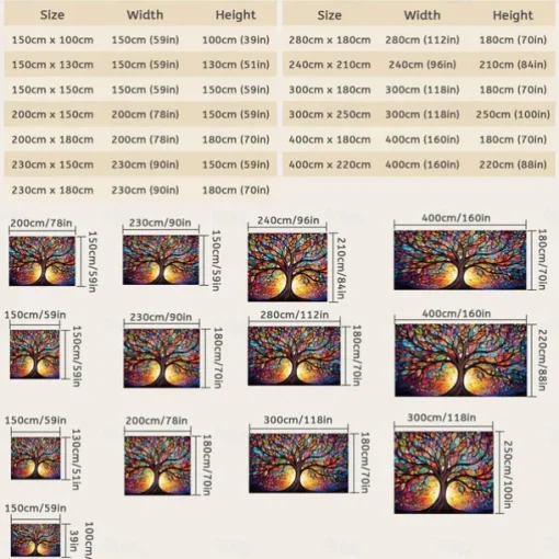 Autumn Forest Scenery Tapestry Wall Art Large Tapestry Wall Decoration Photography Background Blanket Curtain Home Bedroom Living Room Decoration
