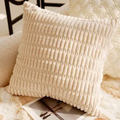 Autumn Winter Red Textured Decorative Toss Pillows Cover 1PC Exotic Soft Square Couch Cushion Case Pillowcase for Bedroom Livingroom Sofa Chair