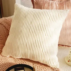 Autumn Winter Red Textured Decorative Toss Pillows Cover 1PC Exotic Soft Square Couch Cushion Case Pillowcase for Bedroom Livingroom Sofa Chair