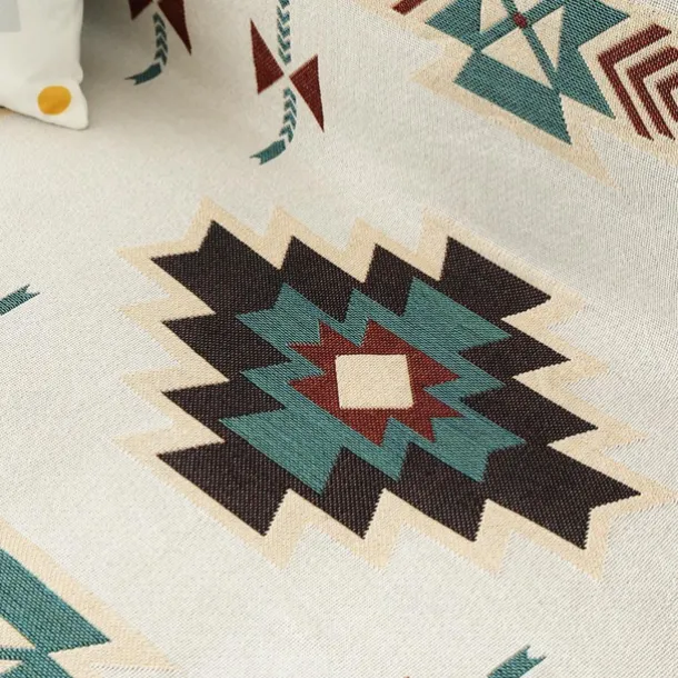 Aztec Sofa Cover Sofa Blanket Geometric Print Couch Cover Couch Protector Sofa Throw Cover Washable for Armchair/Loveseat/3 Seater/4 Seater/L Shape Sofa
