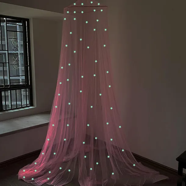 Baby Bed Curtain Canopy Round Crib Tent Hung Dome Curtain Net Bed Canopy