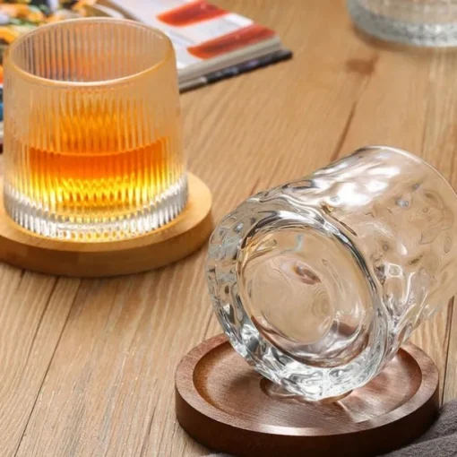 Bar Rotating Whiskey White Wine Gyro Cup Household Beer Red Wine Glass Shaker Tumbler Cup Whiskey Ice Cube Ice Maker