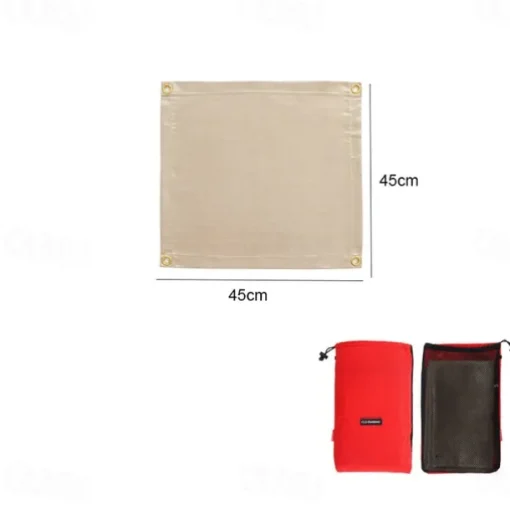 Barbecue Fire Blanket Camping Fireproof Cloth Fire Pit Mat Picnic BBQ Pad High Temperature Anti-Scald Flame Retardant Rug