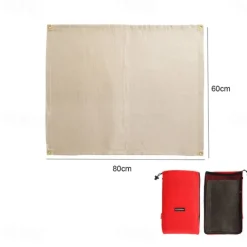 Barbecue Fire Blanket Camping Fireproof Cloth Fire Pit Mat Picnic BBQ Pad High Temperature Anti-Scald Flame Retardant Rug
