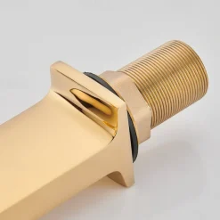 Basin Sink Mixer Taps, Bathroom Sink Faucet Single Handle One Hole Deck Mounted Vessel Water Tap with Hot and Cold Hose