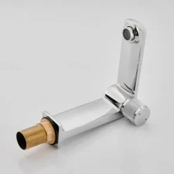 Basin Sink Mixer Taps, Bathroom Sink Faucet Single Handle One Hole Deck Mounted Vessel Water Tap with Hot and Cold Hose