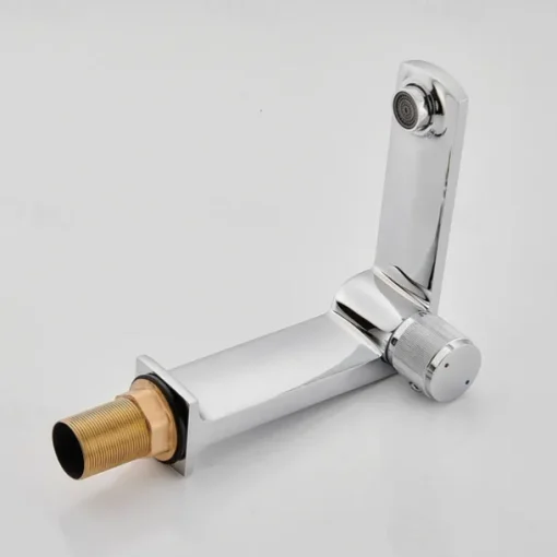 Basin Sink Mixer Taps, Bathroom Sink Faucet Single Handle One Hole Deck Mounted Vessel Water Tap with Hot and Cold Hose