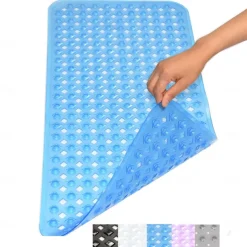 Bath Mat Non-slip Bathtub Mat Anti-Bacterial Shower Mat,Extra Long,90*40CM/16