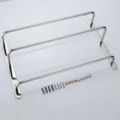 Bath Towel Bars Wall 45/60cm, 3-Tier Mounted Towel RackStainless Steel Towel Bar Storage Shelf for Bathroom Towel Holder Towel Rail Towel Hanger