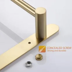 Bath Towel Bars Wall 45/60cm, 3-Tier Mounted Towel RackStainless Steel Towel Bar Storage Shelf for Bathroom Towel Holder Towel Rail Towel Hanger