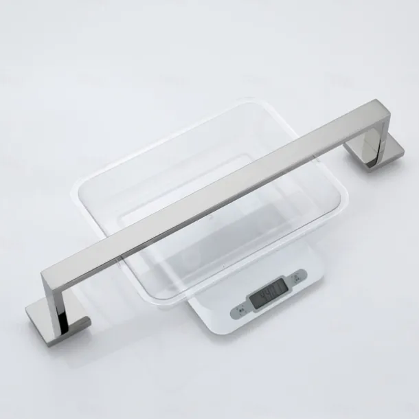 Bath Towel Bar,SUS304 Stainless Steel Towel Rack for Bathroom,Bathroom Accessories Towel Rod Heavy Duty Wall Mounted Towel Holder (Chrome)