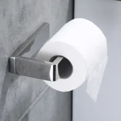 Bathroom Accessory Set 304 Stainless Steel 3-Piece Towel Rack Towel Ring Toilet Paper RackBright Silvery