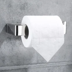 Bathroom Accessory Set 304 Stainless Steel 3-Piece Towel Rack Towel Ring Toilet Paper RackBright Silvery