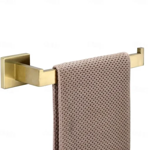 Bathroom Accessory Set / Towel Bar / Toilet Paper Holder New Design / Creative Contemporary / Modern Stainless Steel / Low-carbon Steel / Metal 4pcs - Bathroom 1-Towel Bar Wall Mounted