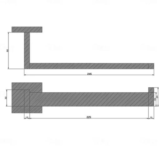 Bathroom Accessory Set / Towel Bar / Toilet Paper Holder New Design / Creative Contemporary / Modern Stainless Steel / Low-carbon Steel / Metal 4pcs - Bathroom 1-Towel Bar Wall Mounted